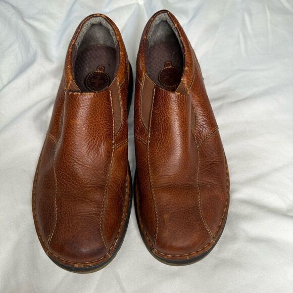 Vintage 90S Doc Martens Men Sz 10 Men Brown Leather Slip On Loafers - Picture 6 of 7